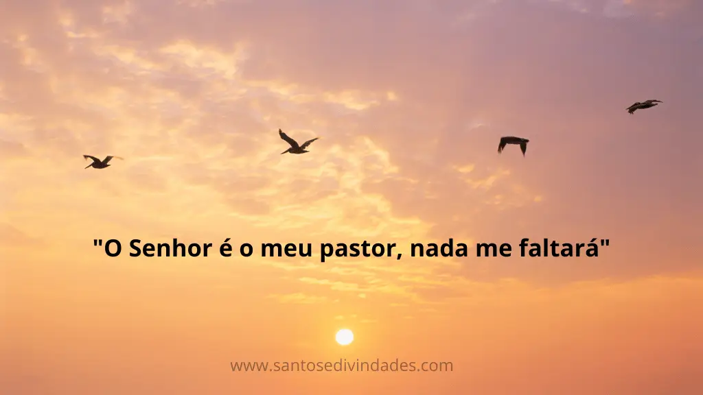 O Senhor é o meu pastor, nada me faltará